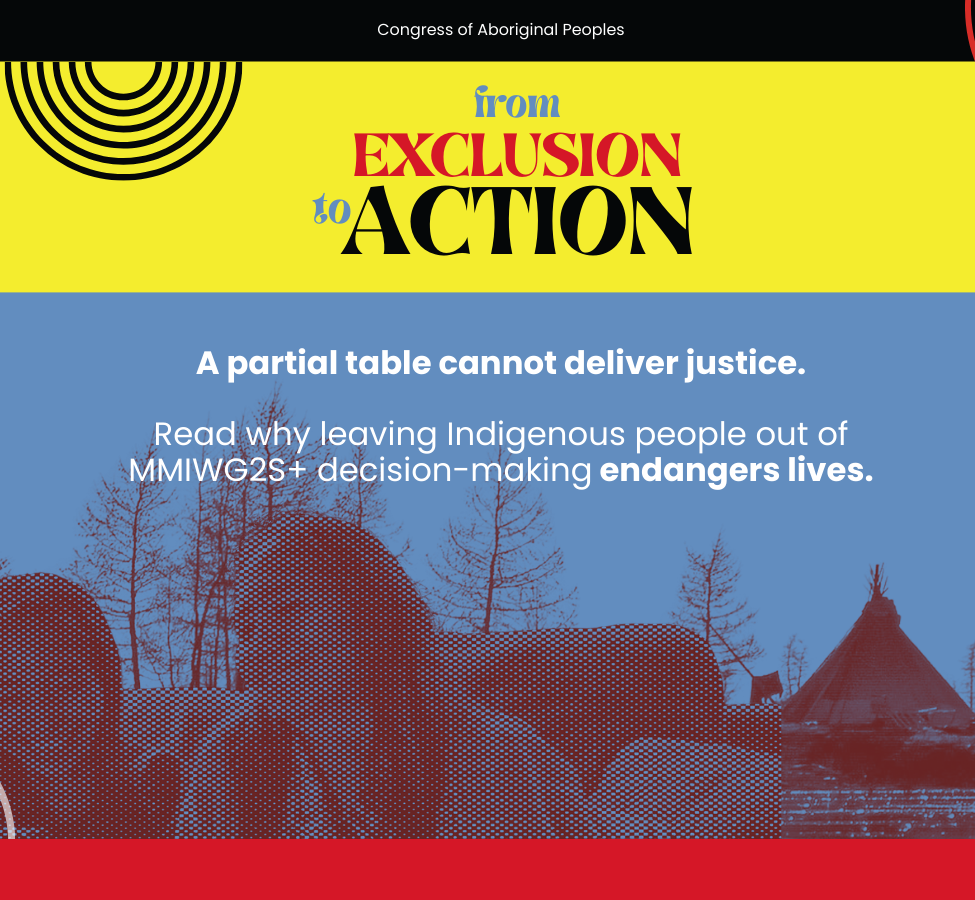A partial table cannot deliver justice. Read why leaving Indigenous people out of MMIWG2S+ decision-making endangers lives.